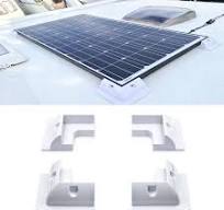 Amazon.com: Solar Panel Mounts Bracket Set of 4pcs (White ...