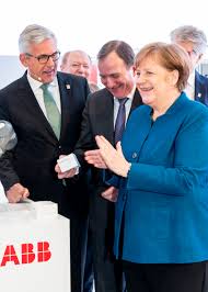 Hans dahlgren (social democrats), minister for eu affairs. Abb Ceo Ulrich Spiesshofer Presented Swedish Prime Minister Stefan Lofven And German Chancellor Angela Merkel With Abb S Vision Of The Factory Of The Future 1 Abb