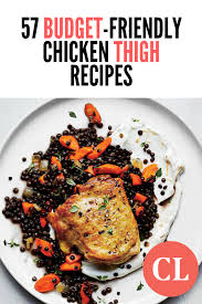 All from the comfort of your kitchen! 57 Healthy Chicken Thigh Recipes That Are Affordable And Delicious Cooking Light Healthy Chicken Thigh Recipes Chicken Thigh Recipes Cooking Light Recipes