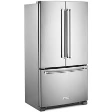 A two year old kitchenaid french door fridge with freezer on bottom has ice on the inside bottom of the freezer drawer. Kitchenaid 20 0 Cu Ft Counter Depth Bottom Freezer Refrigerator Trail Appliances