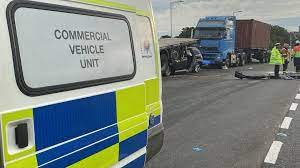 Check spelling or type a new query. A13 Crash Driver Seriously Hurt As Car Crushed Under Lorry Bbc News