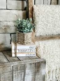 Stamped Books Books With Names Decorative Books Farmhouse Books Personalized Stamped Books Custom Book Stack Farmhouse Decor Farmhouse Books Book Decor Book Stamp