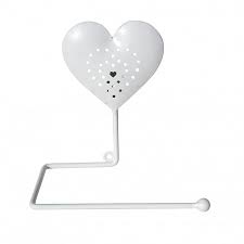 Now you have a single toilet paper roll heart stamp! White Heart Toilet Roll Holder Furniture La Maison Chic Luxury Interiors