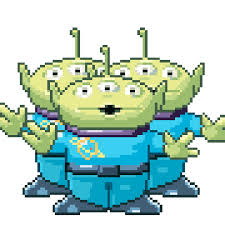 The alien has a green head and green hands, with a bright blue torso and short legs of the same colour. Top Toy Story Gif Stickers For Android Ios Gfycat
