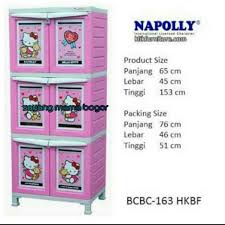 Jual lemari plastik club 4 susun besar polos cmmy 4 berkualitas. Khusus Gosend Napolly Lemari Plastik Hello Kitty Bcbc 163 Susun 4 Shopee Indonesia