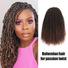 All you need is an elastic headband and some scrunchies to give your passion twists some flair! Toyotress Passion Twist Hair Bohemian For Passion Twist Crochet Hair P