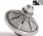 3/4\" Diamond Ogee Bullnose Router Bit Profiling Wheel 4\" Polishing Pad...