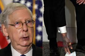 We passed a bold plan called the cares act to assist families, workers, small businesses and medical professionals. Mitch Mcconnell S Mysteriously Bruised Hands Spark Health Questions National Globalnews Ca