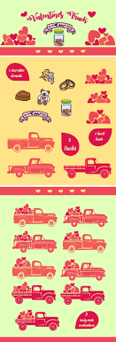 126,000+ vectors, stock photos & psd files. Valentine S Day Truck Kit Create Your Own Truck Svg Cut File By Creative Fabrica Crafts Creative Fabrica