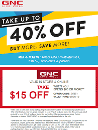 Gnc November 2020 Coupons And Promo Codes