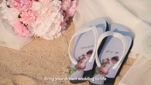 The flip flops you find here. Personalize Your Wedding With Personalized Flip Flops Youtube