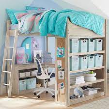 Pottery barn kids has bunk beds for kids pottery barn playhouse loft bed plans designed for safety durability and design services. Sleep Study Loft Bed Pottery Barn Teen