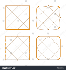 Vedic Astrology Birth Charts Northern Indian Stock Vector