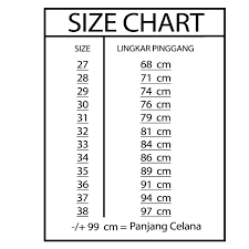 Namun anda juga harus memerhatikan angka lingkar pinggang loh, bun. Celana Chino Chinos Pria Big Size Ukuran 27 38 Shopee Indonesia