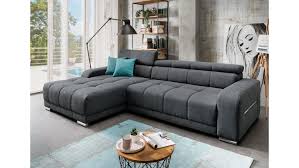 Ecksofa Gloria Li In Stoff Anthrazit Inkl