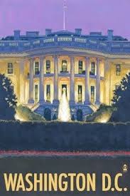 White House Washington Dc Lantern Press Original Poster White House Washington Dc Travel Posters Washington Dc
