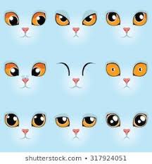 stokovaya vektornaya grafika nabor smeshnyh multfilmov golubyh koshachih glaz bez licenzionnyh platezhej 31759 koshachij glaz vektornye illyustracii illyustracii