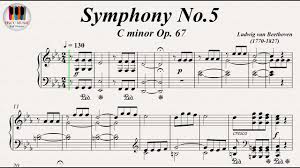 Symphony No 5 C Minor Op 67 Ludwig Van Beethoven Piano Klaviernoten Klavier Merken
