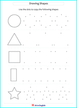 Interactive grade 1 shapes and patterns worksheets. Grade 1 Drawing Basic Shapes Math School Worksheets For Primary And Elementary Math Education