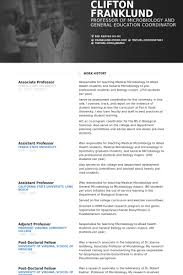 Associate Professor Resume Example Student Resume Template Resume Examples Student Resume