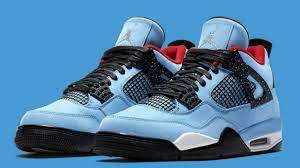 After a popular debut for travis scott in the sneaker collab world with his mix and match swoosh air force 1, he followed the pair the colorway pays homage to the retro houston oilers uniforms, and. Travis Scott X Air Jordan 4 Houston Oilers 308497 406 Release Date Sole Collector