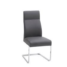 Ours are designed with the right proportions to be comfortable to sit in until dessert. Montale Dining Chair In Grey Pu Dining Chairs Fishpools