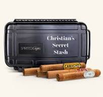 Buy a Personalized Travel Cigar Caddy with 5 Cigars Online!