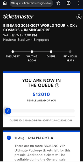 Whats A Good Queue Number for Ticketmaster Singapore | TikTok