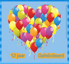 Verjaardag Met Leeftijd 12 Jaar Felicitatie Met Leeftijd Digitaal Te Versturen Wenskaarten