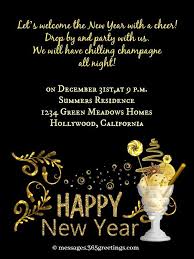 New Year Party Invitation Template Unique New Year Party Invitation Wording 365greetings In 2020 Party Invite Template Happy New Year Message Party Invitations
