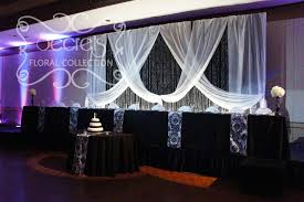 Black And White Wedding Backdrop Ideas Black And White Wedding Decor Black And White Damask Wedding Reception Decoration Secrets Damask Wedding Reception Damask Wedding White Damask