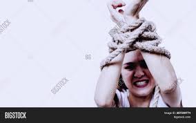 Huge collection, amazing choice, 100+ million high quality, affordable rf and rm images. The Hands Of A Woman Bound By The Rope As A Symbol Of Kidnapping Human Traffick And Victim Woman Image Stock Photo 257539774