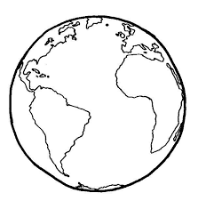 Globo Terraqueo Para Colorear
