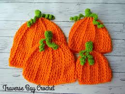 Pumpkin spice latte french macarons. Crochet Pumpkin Beanie Traversebaycrochet Com