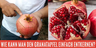 Wie Kann Man Den Granatapfel Einfach Entkernen Granatapfel Granatapfel Essen Essen Und Trinken
