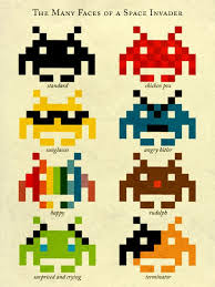 The Many Faces Of A Space Invader Space Invaders Pixel Art Pixel