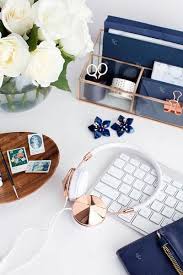 Styled Stock Photography Navy Desk Collection This Collection Of Stock Images Features A Gold Office Decor Copper Desk Accessories Wedding Photography Website