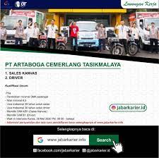 Cari loker driver tasikmalaya di loker indo. Jabarkarier Lowongan Kerja Driver Dan Sales Kanvas Pt Facebook