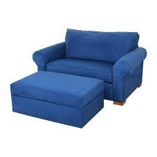 89 Off Ethan Allen Ethan Allen Twin Sleeper Marina Chair With Ottoman Chairs