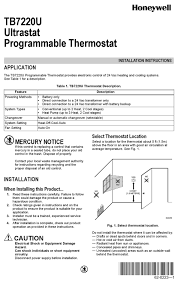 This site contains affiliate links from which we receive a compensation (like amazon for example). Honeywell Tb7220u Installation Instructions Manual Pdf Download Manualslib