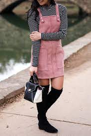 Overall My Favorite Dress Winter Dress Outfits Winter Fashion Outfits Casual Pink Suede Dress