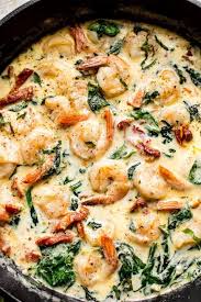 Creamy Garlic Butter Tuscan Shrimp A Quick And Easy Weeknight Dinner Great Served Shrimp Recipes Easy Shrimp Recipes For Dinner Creamy Garlic Shrimp Recipe