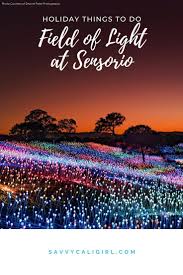 Field Of Light At Sensorio Savvy Cali Girl California Travel Adventure Planning Paso Robles