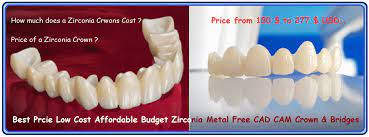 Best Price Low Cost Cheapest Zirconia Porcelain Ceramic Metal Free Cad Cam Crown Bridge Work In Delhi India