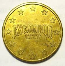 The most common city token material is metal. Token Excalibur City Czech Republic Machine Tokens Col Cz 001108