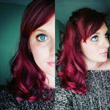 Blonde To Burgundy Hair Maroon Hair Short Hair Shoulder Length Haircut Medium Length Hairstyle Curls Red Hair Maroon Hair Burgundy Hair Thick Hair Styles