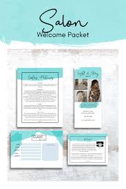 Salon Welcome Packet Welcome Packet Salon Advertising Ideas Salon Advertising