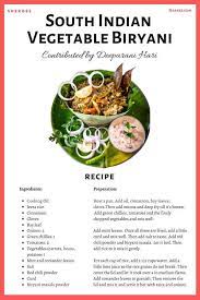 10 Authentic Delicious South Indian Recipes With Recipe Cards Indian Food Recipes Recipes Vegetable Biryani Recipe