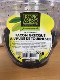 Tropic Olive Noire Grec Tropic Apero 500 G E