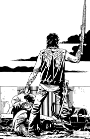Michonne daryl dixon coloring book drawing the walking dead, season 3, chibi, white, face png. The Walking Dead 129 Cover Skybound Entertainment